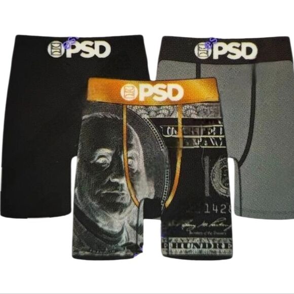 PSD Inverted Benji 3-PK Boxer Briefs - Picture 1 of 3